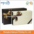 Wholesale customize cardboard magnetic gift box ribbon